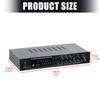 120x2W+80Wx2+80W Music Amplifier With Bluetooth-compatible 5.1 USB Card Slot And FM Radio For Home Entertainment