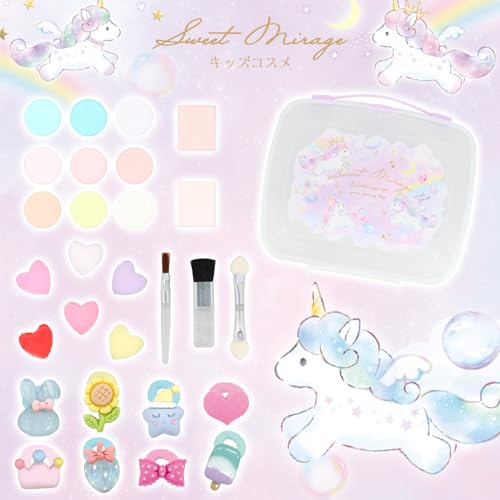 Conjunto de Paleta de Maquiagem Unicórnio Shobido, Removível com Sabão, Paleta Colorida Multicolor