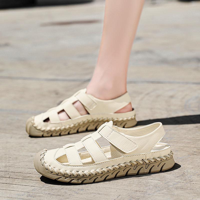 Women's & Men's Large Hollow Out Closed Toe Casual Beach Sandals
