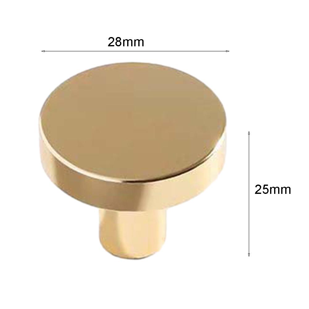 Round Cabinet Pulls Drawer Handle Single Hole Metal Handle Cabinet Drawer Knobs Kitchen Cupboard Door Furniture Hardware
