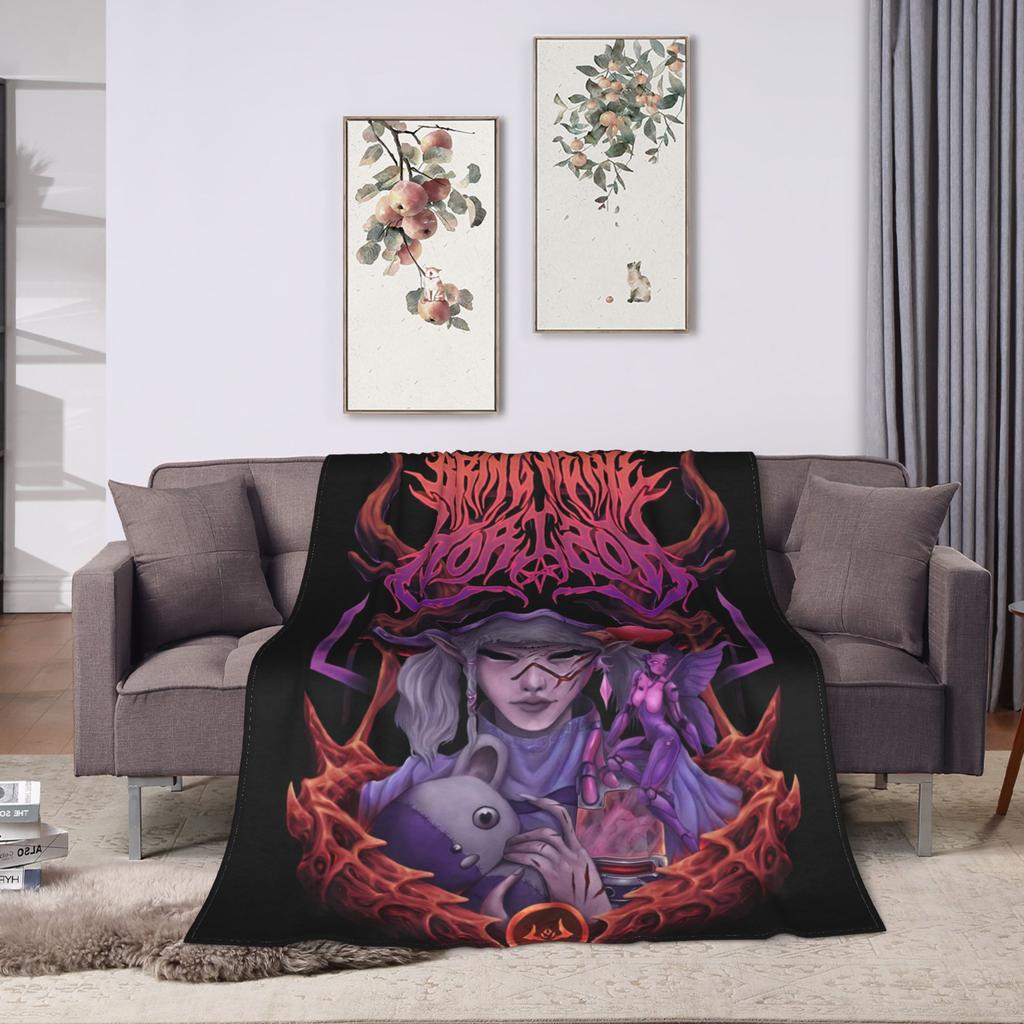 Bring Me The Horizons Blanket MBTH Super Warm Graphic Plush Bedding Throws For Girls Boys Couch Chair Sofa Flannel Bedspread
