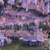 Simulated Wisteria Flower Wedding Purple Vine Decoration Background Fake Flower Wall Ceiling Party Simulated Flower Vine String