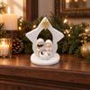 Resin Nativity Scene Figurine Slender for Shelf, Religious Décor Arrangement