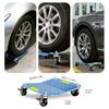 Car Dolly Set of 4, 6000 Lbs Capacity Car Wheel Dolly with Reflective Tape,Car Moving Dolly with 360° Rotational Wheel & Brakes,Heavy Duty Vehicle