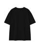WACKY WILLY Typo Bird Graphic Short Sleeve T-Shirt Black