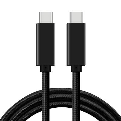 USB 3.2 Gen2 Type-C Cable with Aluminum Shell and Nylon Braiding Supports 4K 60Hz Audio Video 10Gbps Data Speed Type C Cable