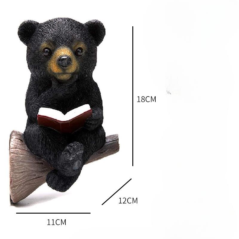 Little Bear Garden Solar Decoration Lighting Creative Outdoor Courtyard Decoration Resin Little Bear Solar Lighting Decoration
