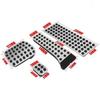 4Pcs Gas Brake Pedal Footrest Cover For Mercedes-Benz C E S GLK SLK CLS SL Class
