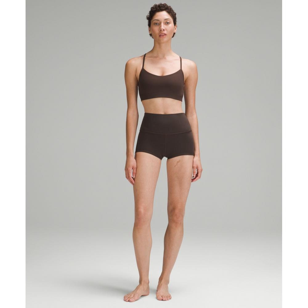 Lululemon Flow Y BrA Nulu  Light Support  A C Cups Espresso
