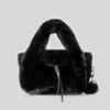 Luxury Faux Fur Handbag Women Fashi Winter Bucket Shoulder Crossbody Bag Korean Style Soft Fluffy Purse