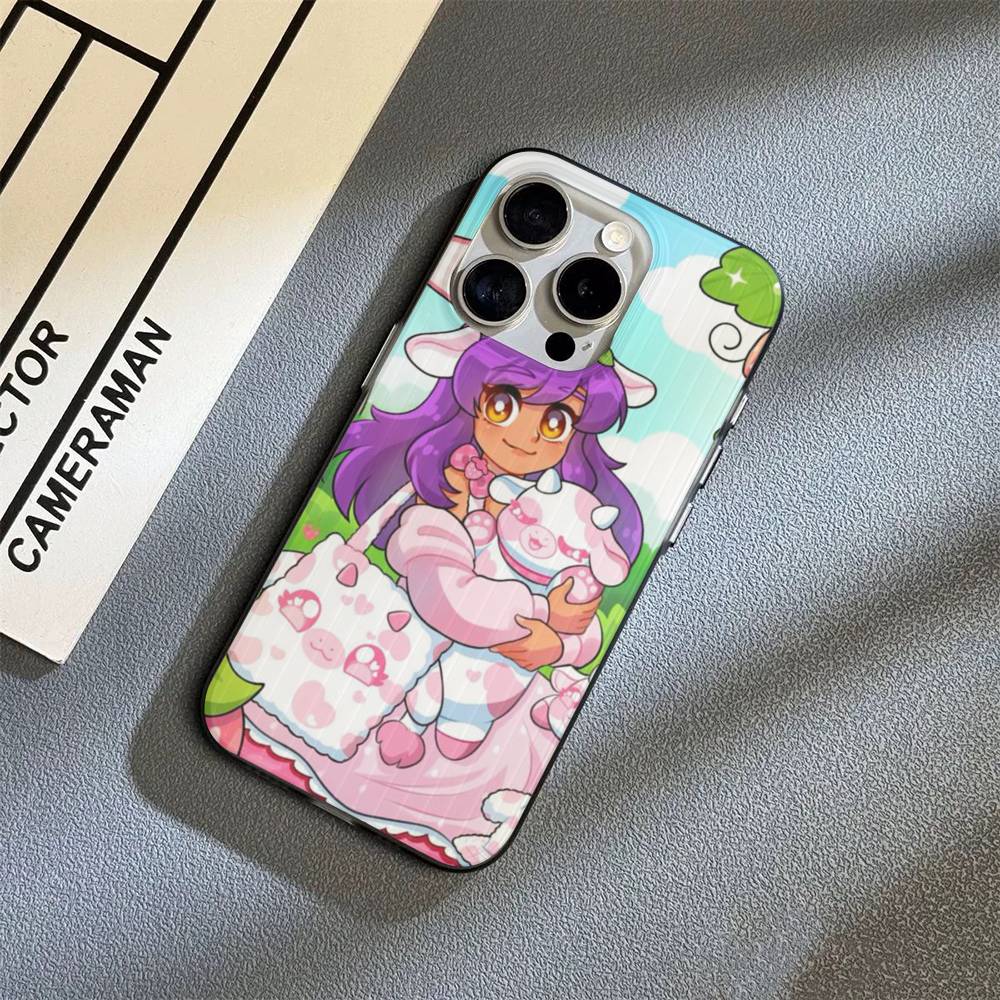 Aphmau Cute Girl Funny Phone Case For IPhone 16 15 17 Pro 11 12 13 14 Pro Max Plus Soft Ripple Silicone Cover Shell