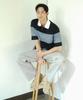 MINDBRIDGE [Couture] Gray Semi-Wide Pigment Cotton Pants