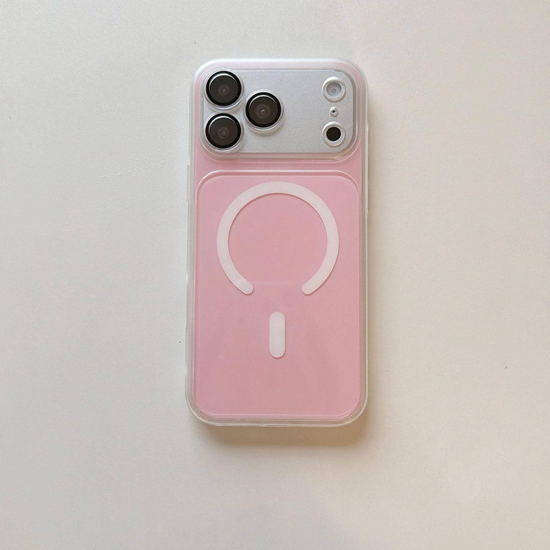 

Compatible iPhone 17 Pro Max Jelly Two-in-One Full Coverage Dopamine Magnetic Protective Case iPhone 14 Pro Max