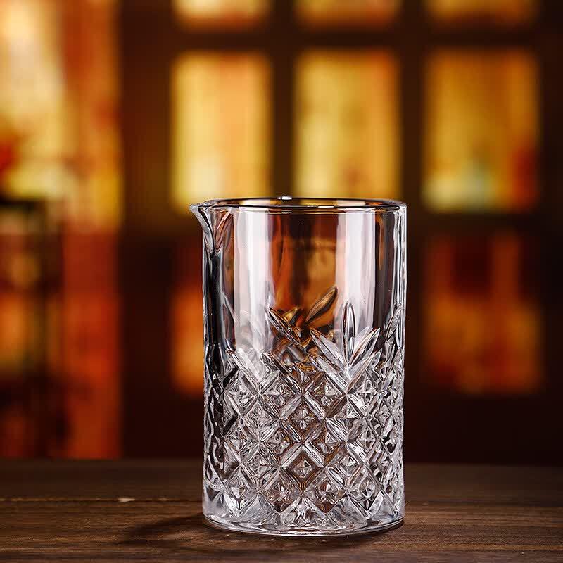 Japanese Style Engraved Cocktail Mixing Glass