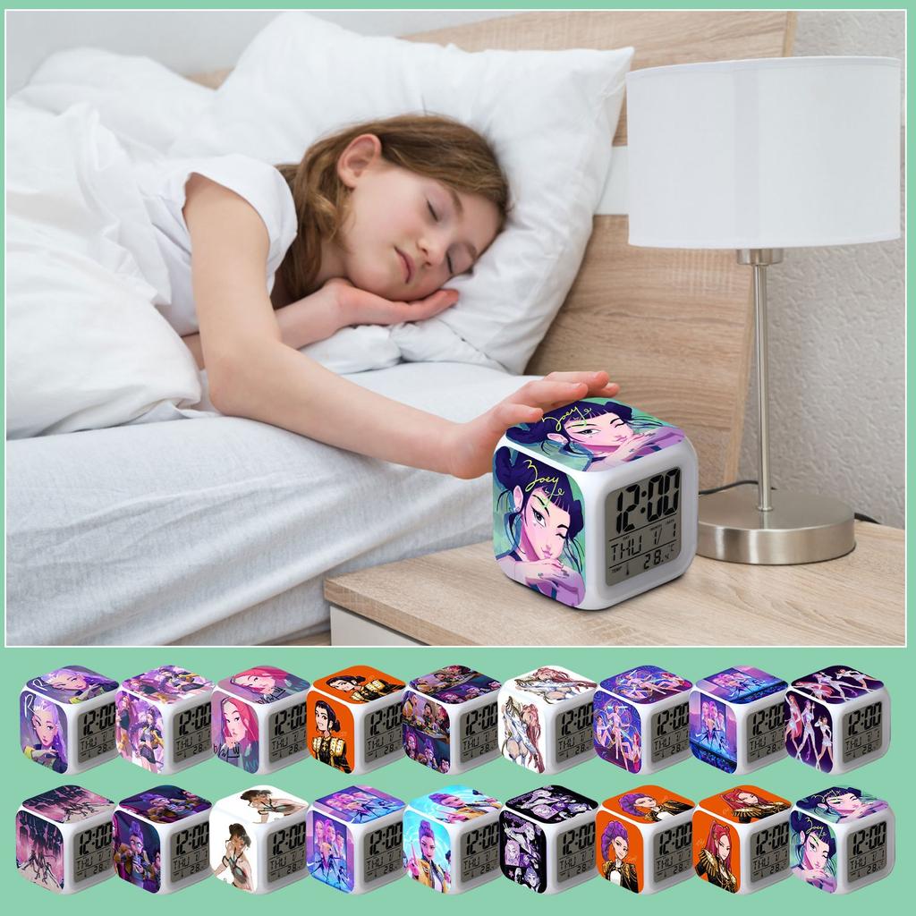 Colorful LED Night Light Alarm Clock Creative Holiday Gift For  Movie And TV