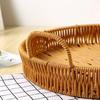 1 ks Košík z proutí na ovoce, zeleninu, dort, ručně pletený, z ratanu, kulatý, z plastových ratanových vláken
