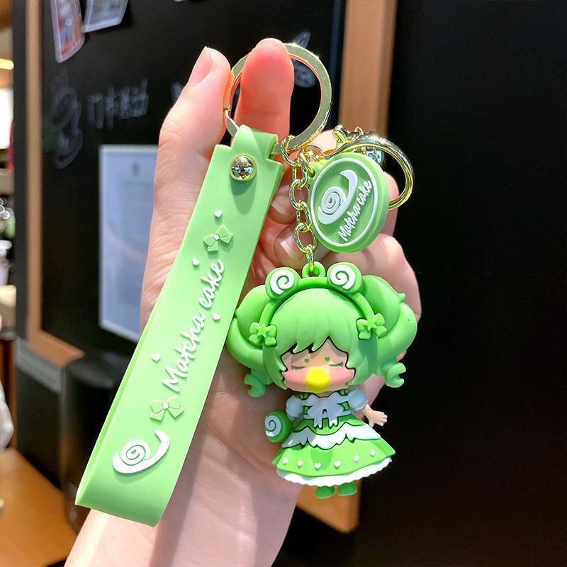 Adorable Lolita Princess Keychain Cute Cartoon Girl Key Holder Accessory Ideal For Gifts