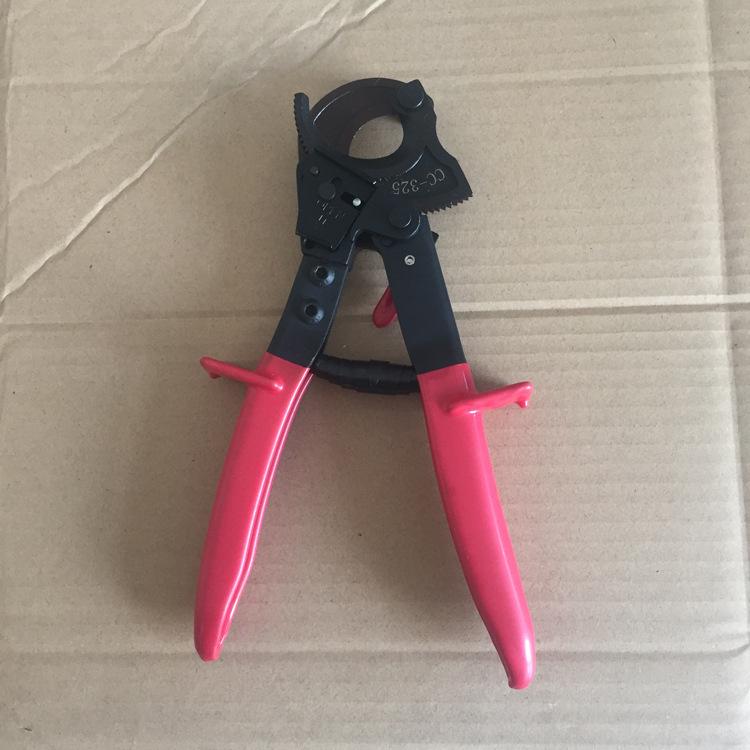 HS-325A Insulated Ratchet Cable Cutter, 260mm - Manual Gear Wire Cutter