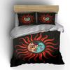 Sun and Moon Mandala Design Bedding Duvet Cover Set Duvet Cover Pillowcases  (1*Duvet Cover 2*Pillowcases, without duvet insert)