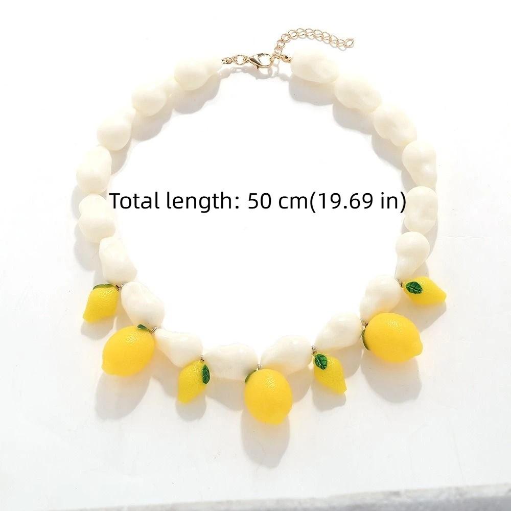 Collar Colgante de Frutas Apilables Nicho Joyería de Cuello Exagerada Accesorios Festivos