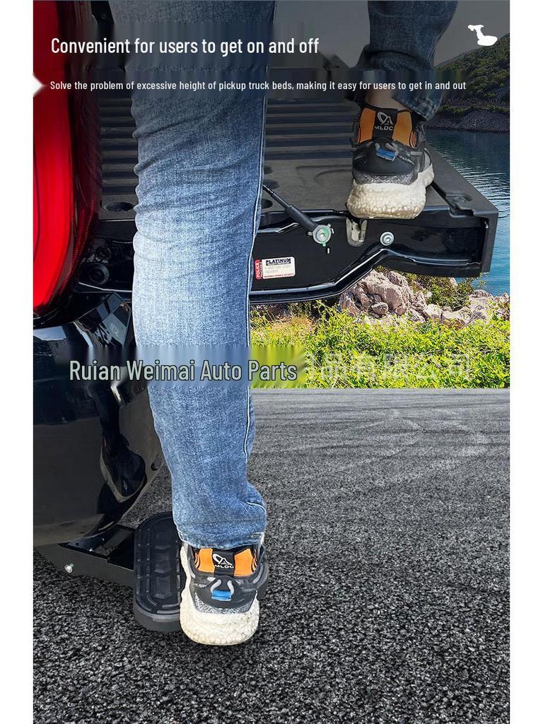 Dodge Ram TRX Retractable Tailgate Step Pedal Modification