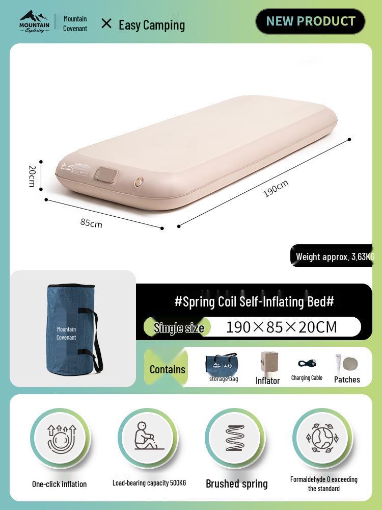 Mountain Inflatable Camping Mattress for Outdoor and Home Use