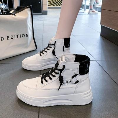 Korean Version of Little White Shoes Women's New Spring High-top Sports Board Shoes Ins Trendy Student Casual Shoes Mixed Batch