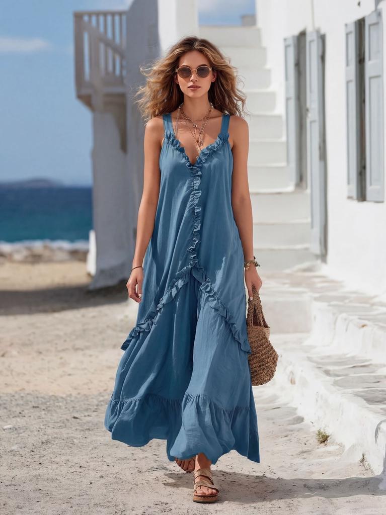 Damen Sommer Lässige Festliche Kleider Für Frauen Hochzeitsgast Brautjungfernkleider Partykleid