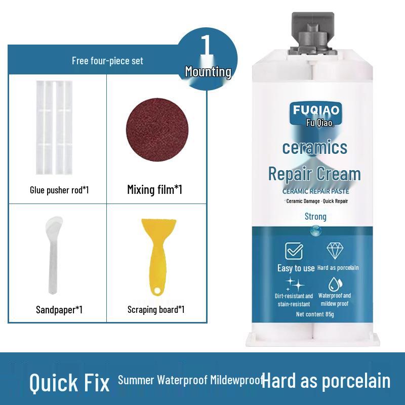 Marble and Ceramic Repair Adhesive for Tiles, Sinks, and Basins