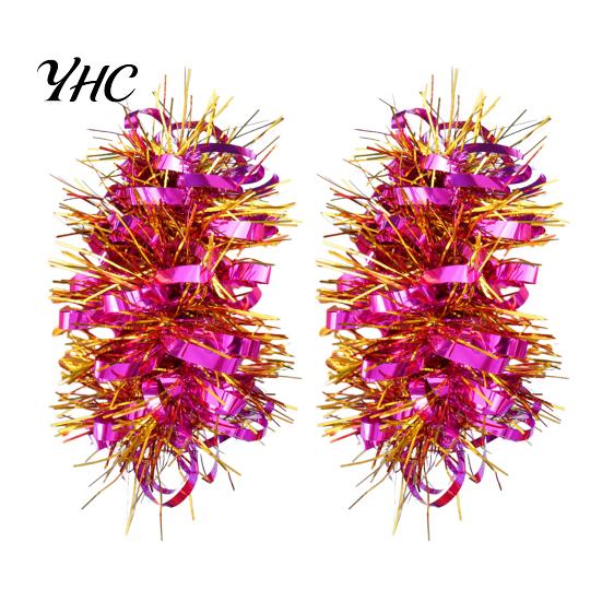 Long-lasting Tinsel Bracelet 1 Pair Colorful Elastic Band Adults Kids Universal Children's Day Rubber Kindergarten Dance Performance Prop Sports Meet