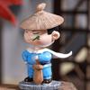 Landscape Car Swordsman Ornament Cartoon Resin Swordsman Miniatures  Desktop