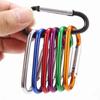10 Stück D-Form Farbkarabiner Aluminiumlegierung Karabiner Federhaken Outdoor Rucksack Camping Haken Schlüsselanhänger Kletterwerkzeuge