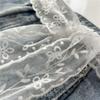 INS Style White Sweet Lace Belt Bow Tie Waist Decoration Bohemian Waist Chain Flowers Embroidery Neck Scarf Women Accessories