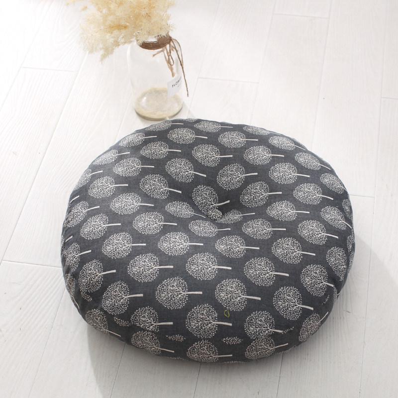 Washable Japanese-Style Thick Linen Tatami Floor Cushion for Living Room