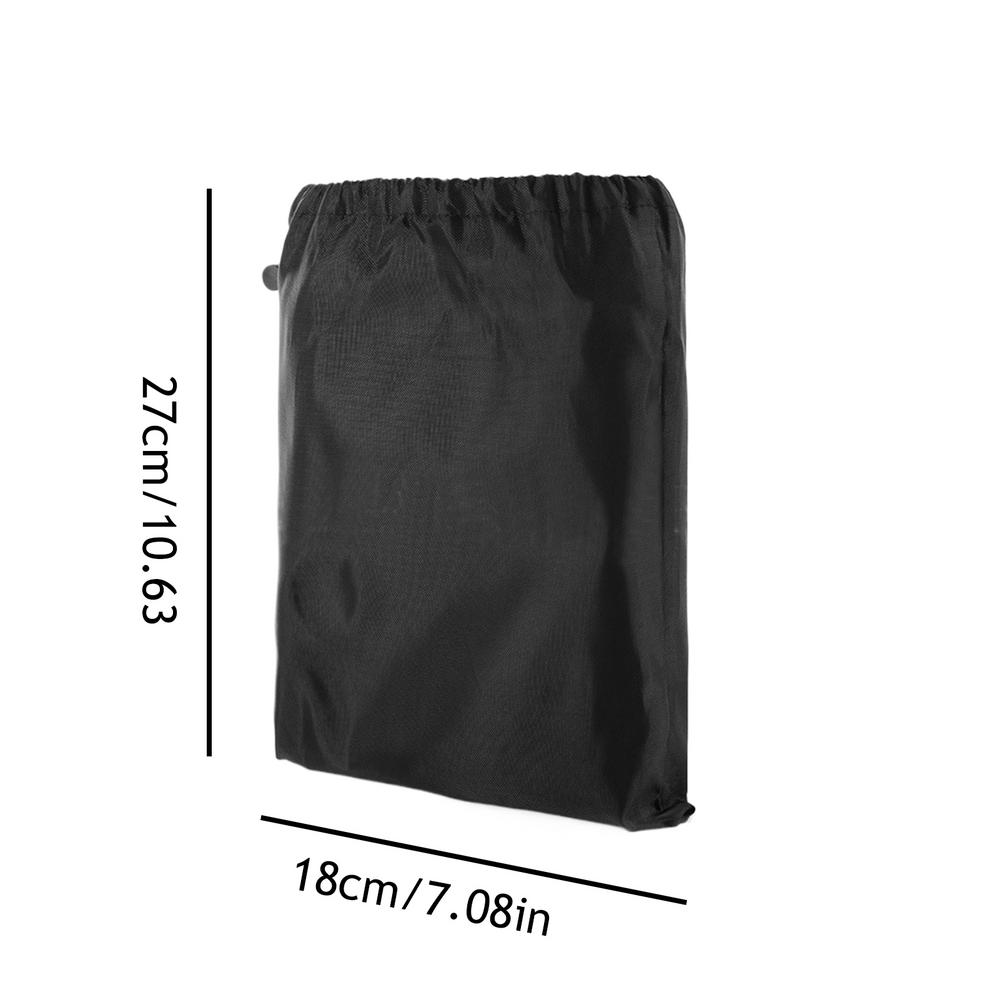 Waterproof Dustproof Drawstring Bag Black Polyester Bag Headset Data Cable Pouch Drawst Sporting Goods Pouch Organizer
