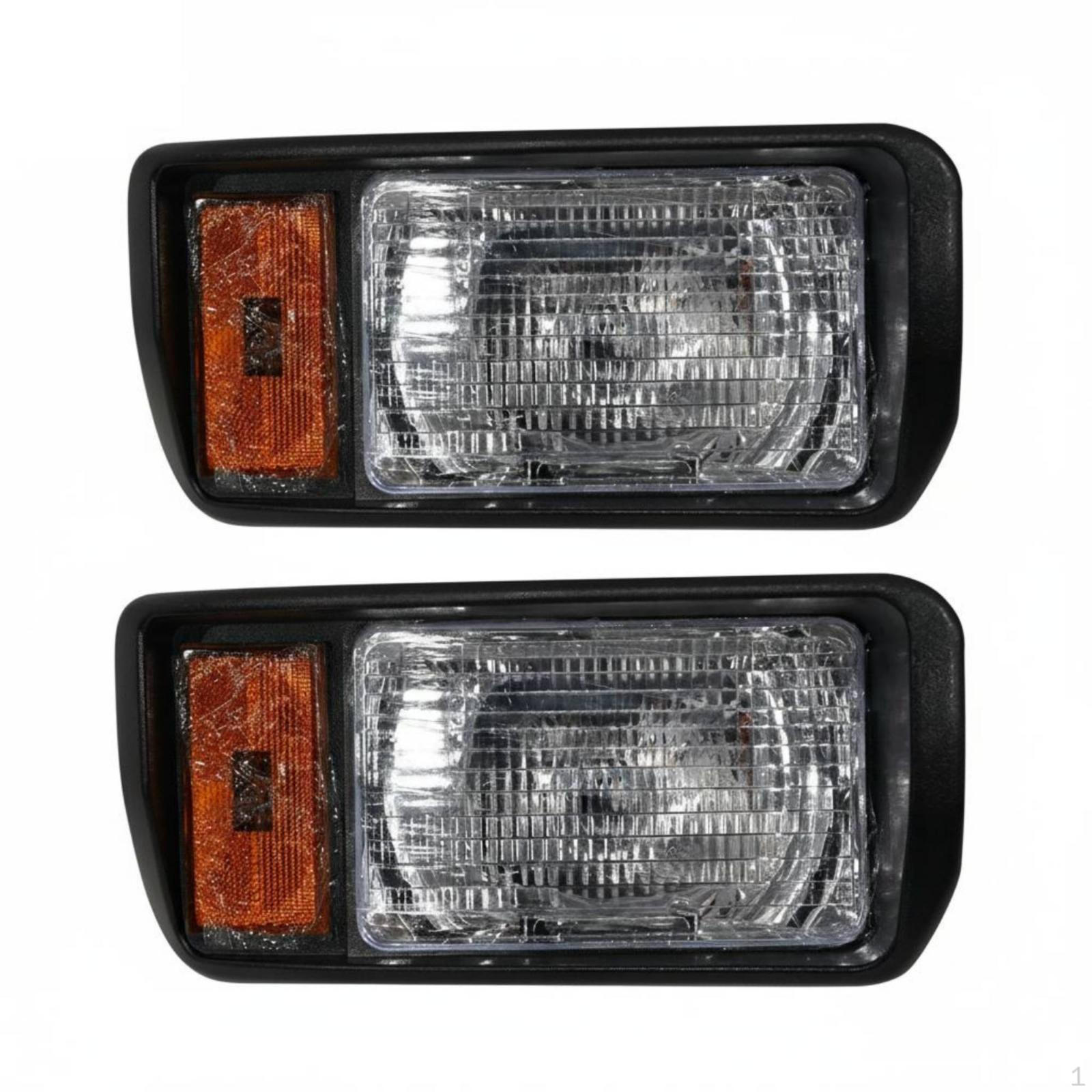 2 Pieces Front Halogen Headlight Replacement Utility Vehicle OriginalStyle Style