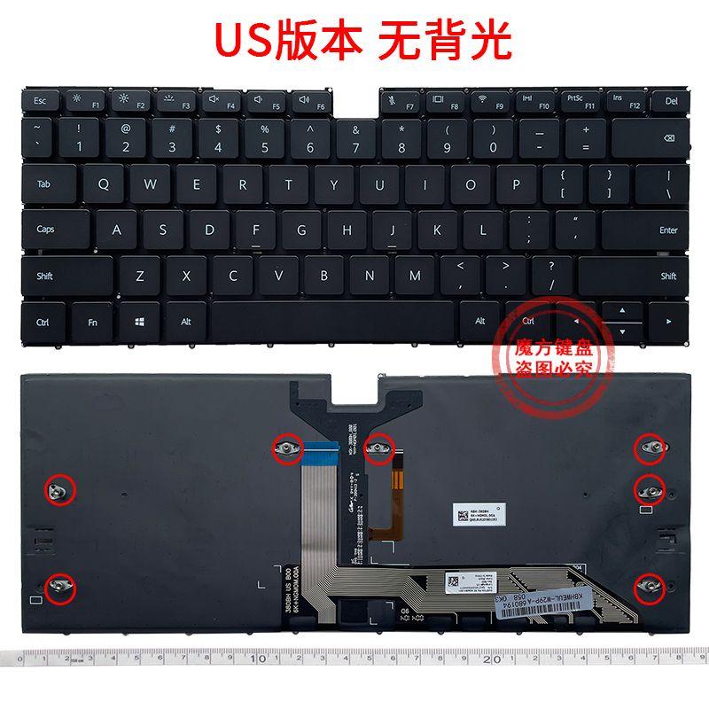 

Applicable to Huawei MateBook X New EULD-W29/P Wfh9 Wfe9 Wdh9 Wxx9 Keyboard (With backlight) [new]] EULD-W29 W29P WFH9