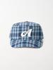 Olinkeompeulliteu A Logo Check Pillbox Cap (Blue Check)