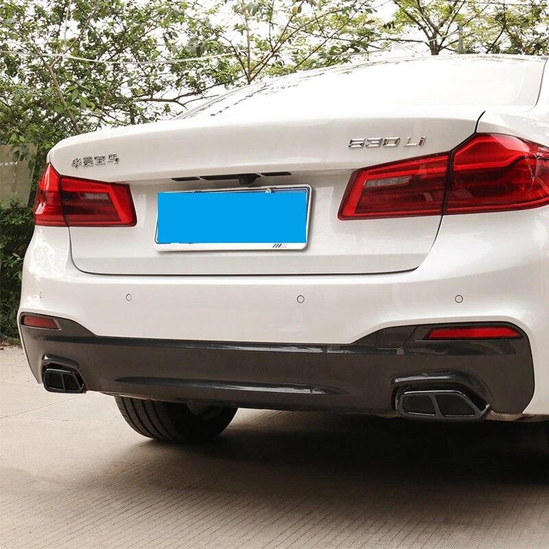 2 ks kufor auta Kryt rámu zadného hrdla Obloženie výfukového potrubia Diely Autopríslušenstvo pre BMW radu 5 G30 2018