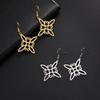 S-Shaped Tassel Pendant Titanium Steel Elegant Earrings For Women Versatile Minimalist Dangle Ear Accessories