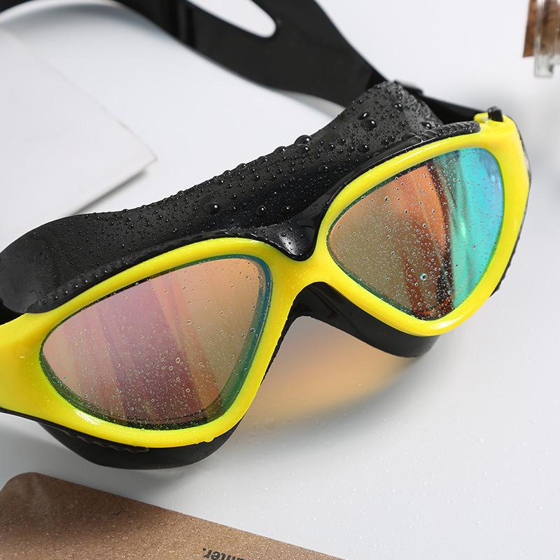 High-Definition Large Frame Anti-Fog Waterproof Swimming Goggles for Adults