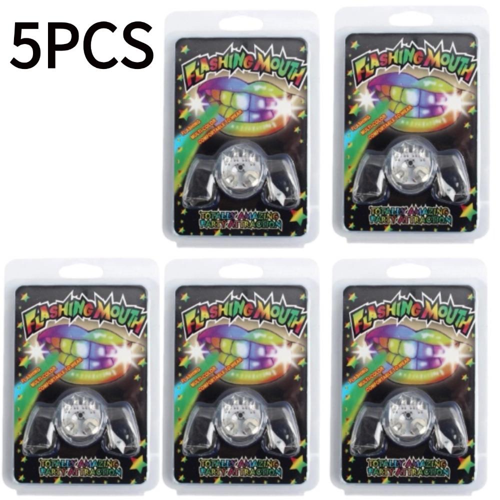 1pcs LED Mouth Braces Light Up Piece Glow Teeth Kids Toys Halloween Rave Glow Party Tricky Cosplay Luminous Dentures Decor 3