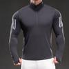Running and Fitness Outdoor Long-sleeved Ice Silk T-shirt for Men In Spring and Autumn Domineering Muscle Style Thin T-shirt for Men