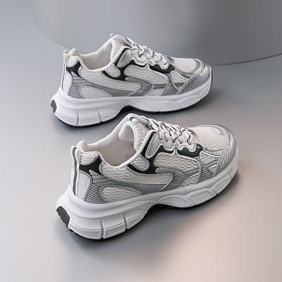 Spring and Autumn New Fashion Daddy Shoes 2024 Popular Light, Simple and Height Increasing Shopping Casual Versatile Trend Sneakers