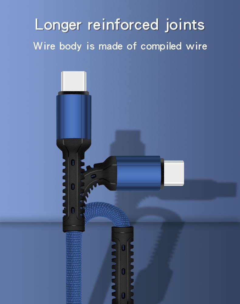 Durable And Fast Charging Cable For Android Huawei Apple Iron Man Type-c Usb Cable