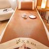 Foldable Bamboo Rattan Mat: Double-Sided Cooling Mat for Dormitory Bunk Beds