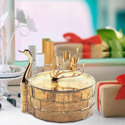 3-stöckige Schmuckaufbewahrungsbox Kreative Box für Schreibtisch Schlafzimmer Schminktisch Kommode Ohrring