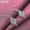 925 Sterling Silver Fashion Pendant Earrings Wedding Jewelry