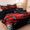 3Pcs Set Red Sports Car Print Duvet Cover Set, Racing Digital Printed Bedding,  For Home Bedroom Dormitory And Hotel Use