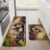 Modern Wine Pattern Kitchen Rug - Soft Comfort Area Mat - Home Decor Runner for Bedroom Living Room Laundry Bathroom Door Mat